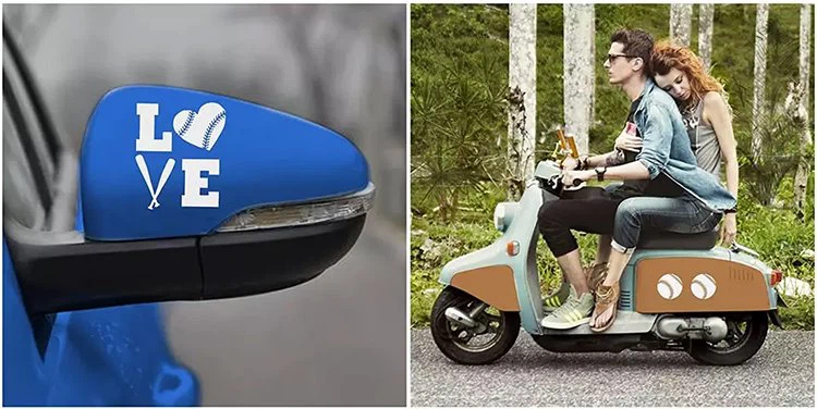 Helmet skateboard sticker